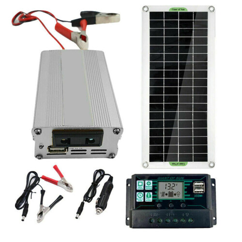 200W12V monokrystallinsk solpanelsæt med 100A