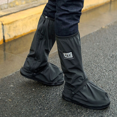 Waterproof Rain Shoe Covers Non-Slip Plastic 1 Pair 2