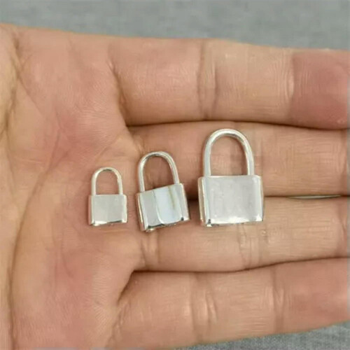 Pendentif cadenas en argent sterling 925 1