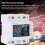 Medidor Elétrico 170-270V 63A 8 em 1 com Display Wi-Fi 4