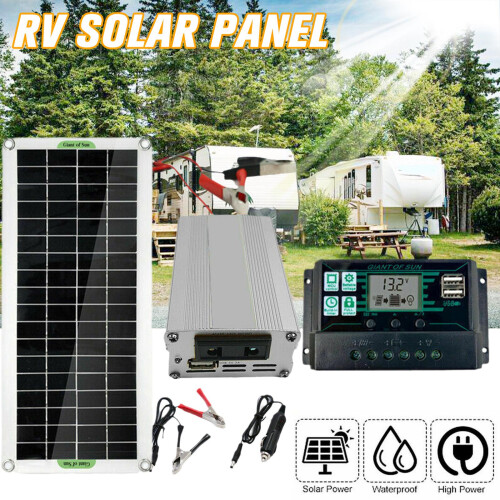 200W12V monokrystallinsk solpanelsæt med 100A 1