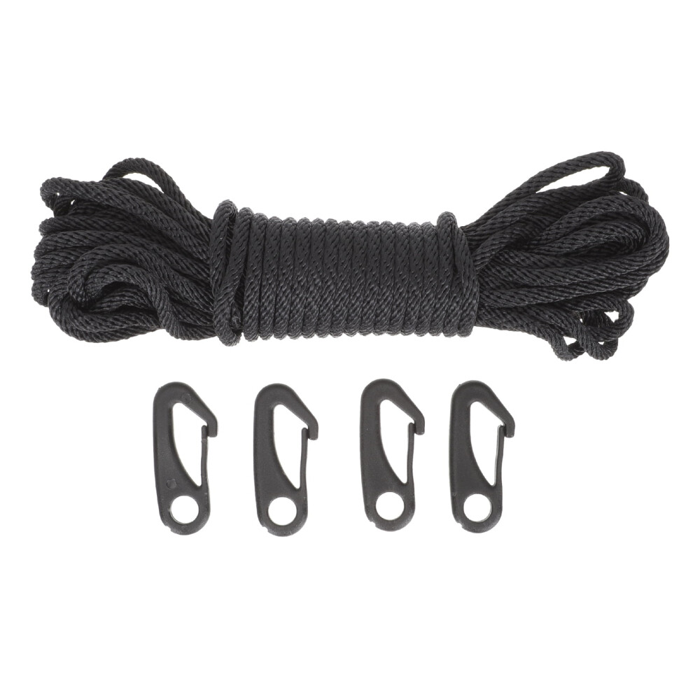 Black Flagpole Rope 452Cm X 6Mm Pp Polyester 9104899483072