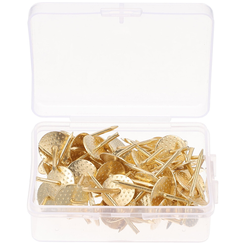 50-Piece Golden Iron Picture Hangers With Nails 9104899483997