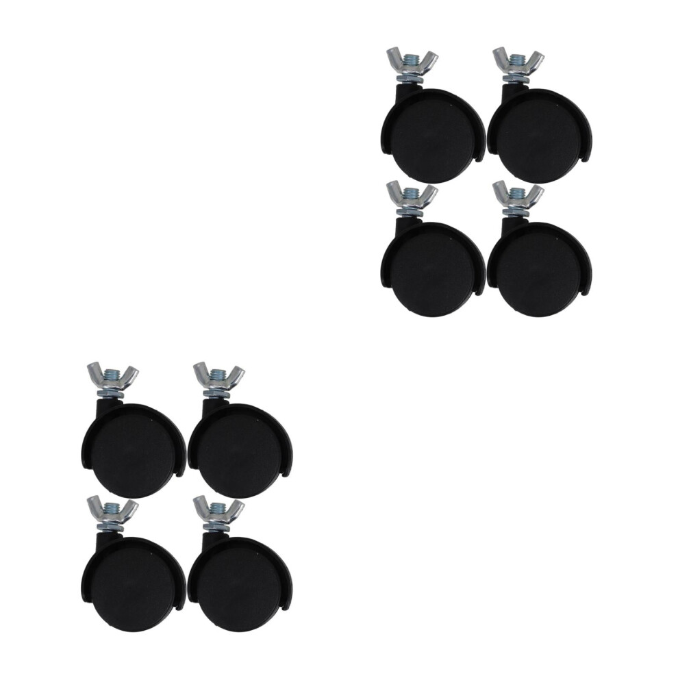 8-Piece Black Abs Caster Wheels For Heater Stands 9104899484857