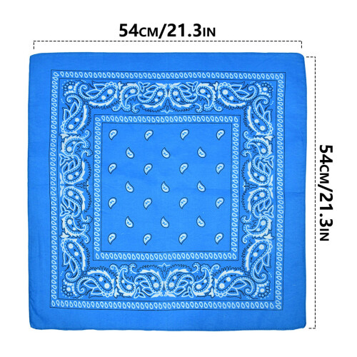 Polyester cowboybandana's, 22x22 inch, 16 kleuren 1