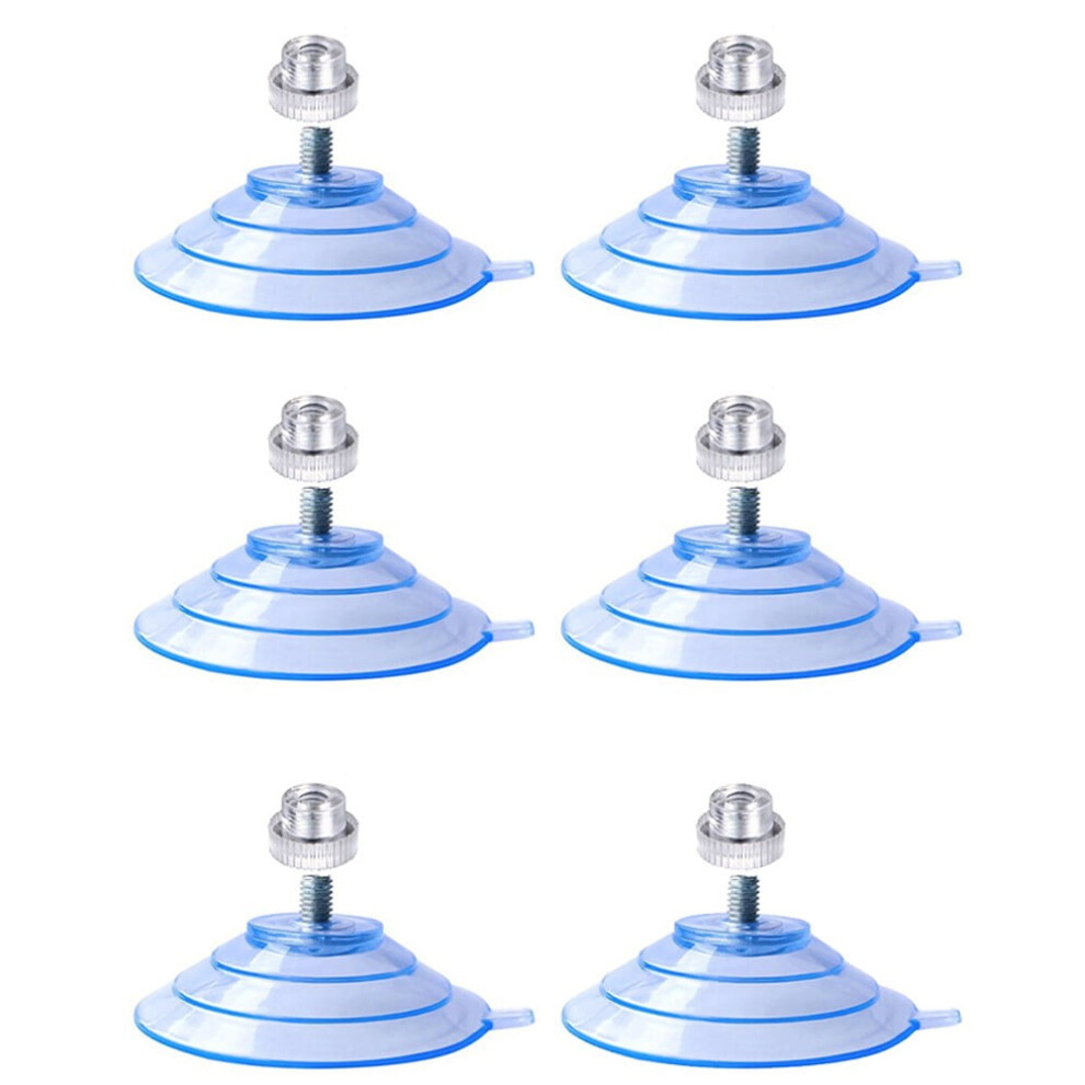 6-Pack Pvc Suction Cup Hooks For Glass & Tiles 9104899484987