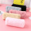 Cómodo neceser rectangular pequeño impermeable color rosa 4