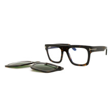 Tom Ford FT6068-B with Clip-On 052 Blue-Light Block Men New Eyeglasses