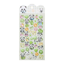 Cartoon Animal Sticker Embossed Decorative Sticker-cure panda