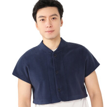 Easy Care Fleece Shawl Machine Washable Shoulder-Navy Blue XXL
