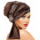 Glittering Turban Hat Rhinestones Pattern Headscarf Chemo-brown 1