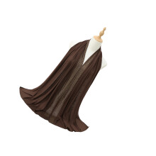 170cm Long Church Scarf For Diverse Occasion Cotton-Coffee