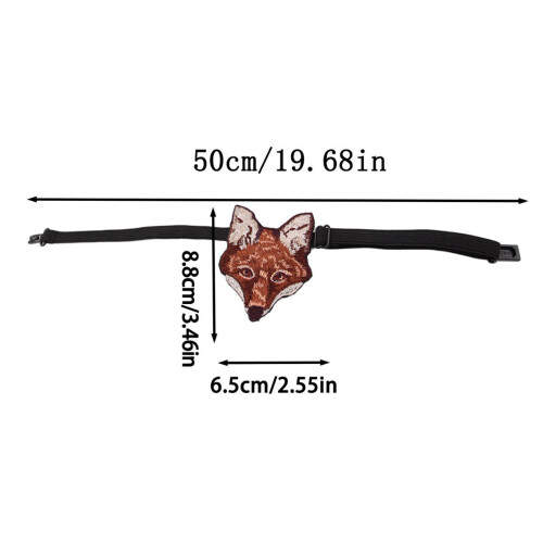 Polyester Silk Bowtie With Embroidery Animal Easy Fasten Clip 2