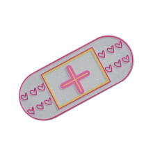 Gothic Kitten Cute Hair Clip Heart Crosses Design for Fine-3