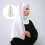 Long Scarf Middle Eastern Charm Design Prayer Turban-White 2