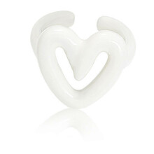 Fashionable Irregular Heart Shape Rings for Men and Women-White