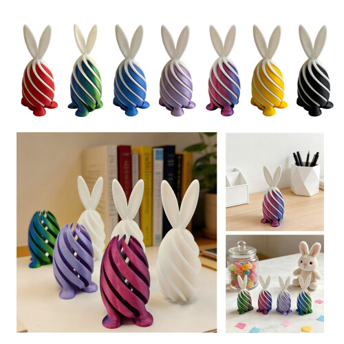 Statue de lapin imprimée en 3D pour la décoration-Violet 2