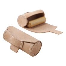 Pochettes rondes polyvalentes en cuir PU, avec rangement-Nu