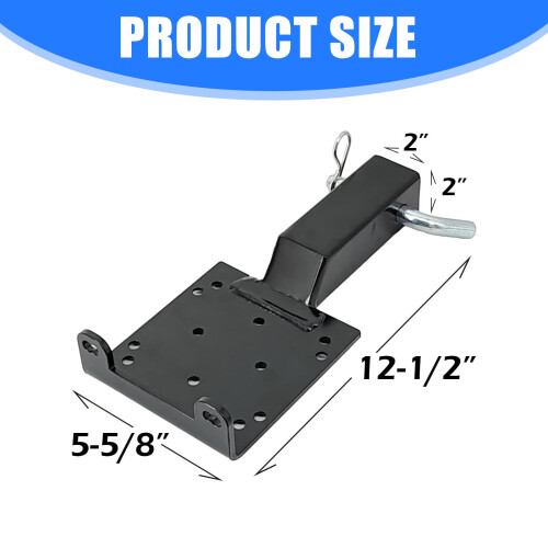 Plaque de montage flexible de treuil de remorque pour la 2