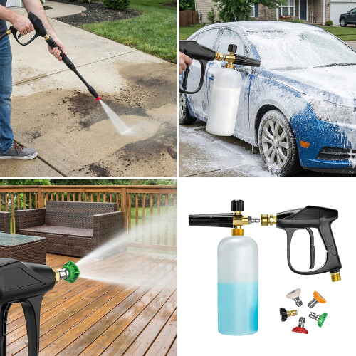 Kit de canons à mousse de neige 1L et de pistolets à-sans buse 2