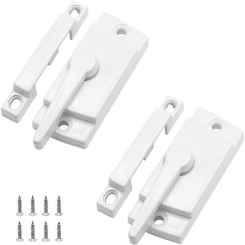 Cam Action Sash Locks for Double Hung Windows, 2 Pack