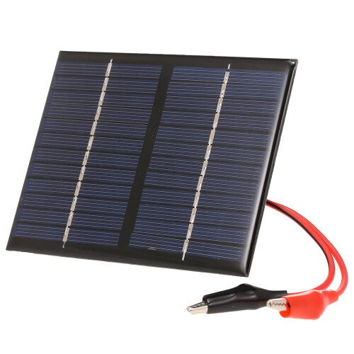 1,5W12V polykrystalický solární panel s krokosvorkou