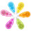 Correction Tape Assorted Colors 6 pcs 4