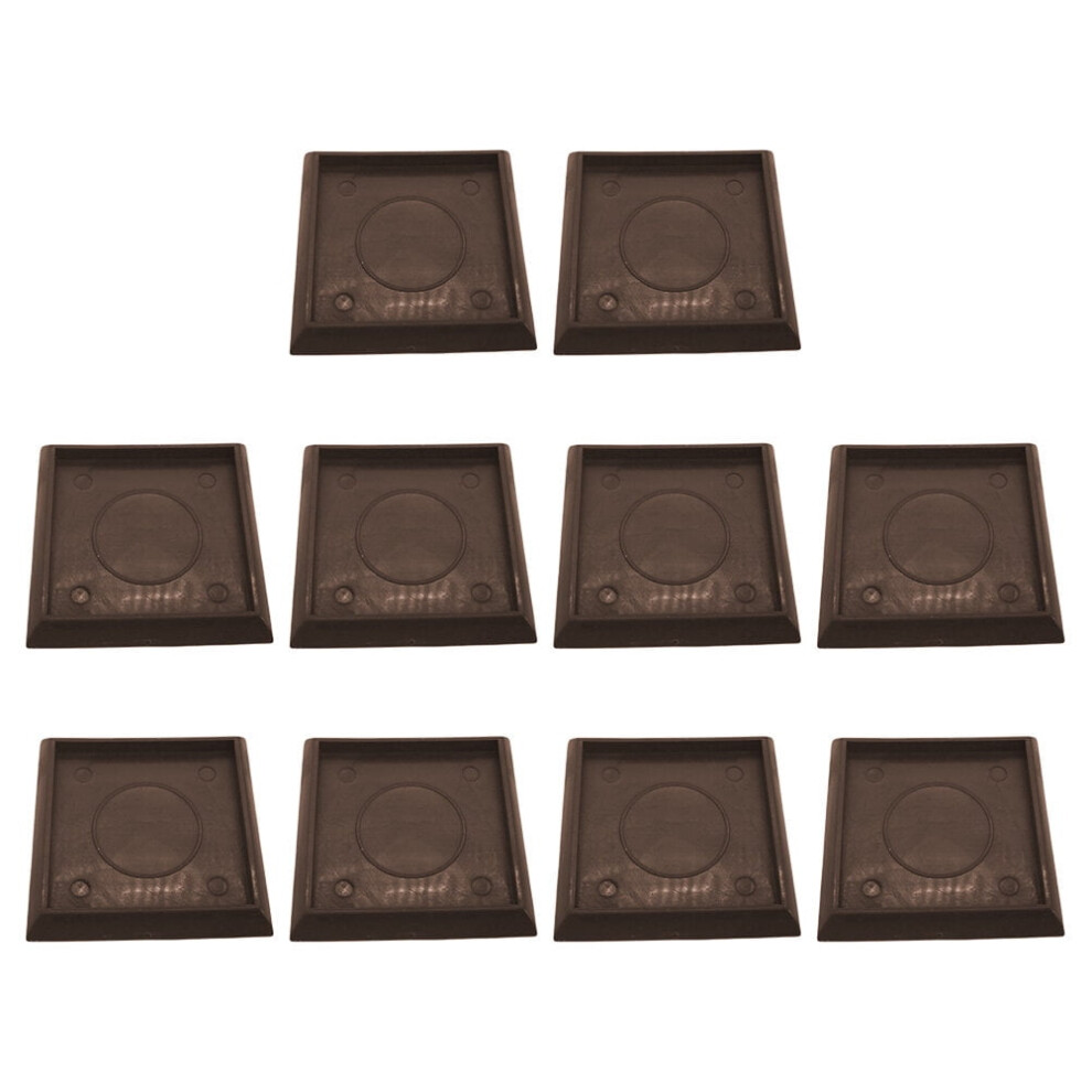 10Pcs Square Furniture Caster Cups 9104899486110