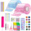 Nano Tape Bubbles Set 62 pcs 3M double-sided colored pink 1