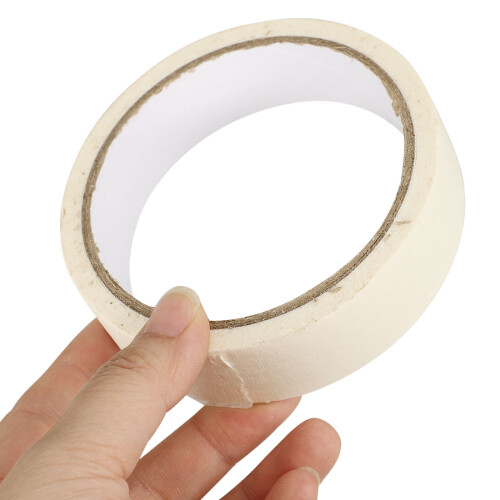 Malertape hvit papirmaskeringstape 50m rull 1
