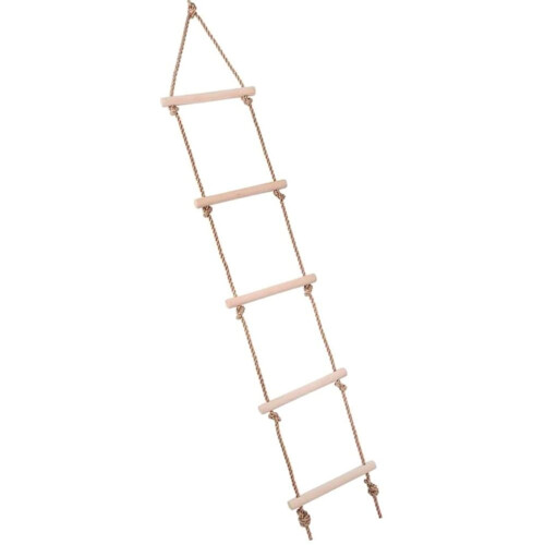 5-trins trærebstige til børn og voksne, 180 cm