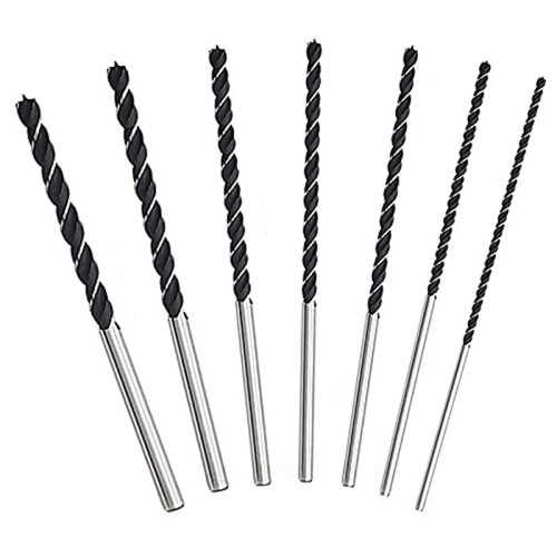 7-Piece 300mm Wood Drill Bit Set HSS