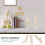 Trekunstutstillingsdukke 4,5 tommer 3 stk beige 2