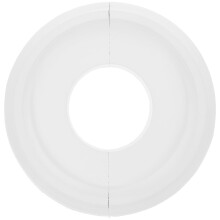 Hvit PU-takmedaljong 25 cm