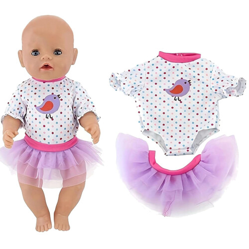 Aonerit dockkläder för 18-tums babydockor
