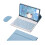 Capa para Galaxy Tab A9+ com teclado e mouse SM-X216 1