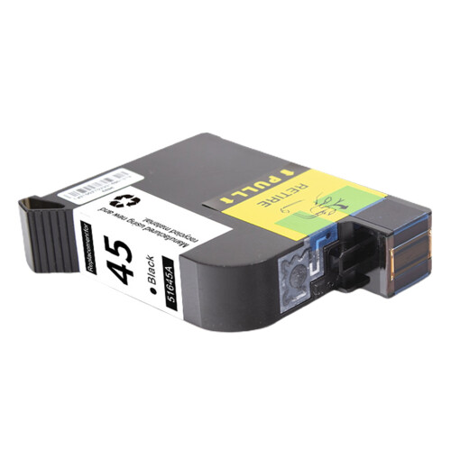 Svart bläckpatron för HP C51645A, 45-pack, 40 ml