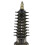 Estátua de pagode em metal, modelo bronze, 18 cm 4