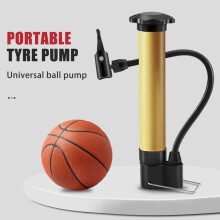 Bærbart luftpumpesett for basketball og sykkeldekk