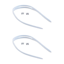 2Pcs Swimming Goggle Lanyard with Lock Clamps High-White