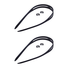 2Pcs High Elastic Swim Goggle Band Wear Resistance-Black