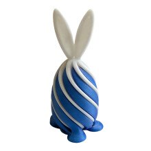 Statue de lapin de pâques, décoration de bureau, cadeau et-Bleu