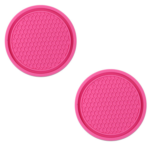 2 Piece Vehicle Drink Coasters Antislip Design Cup Holders-1