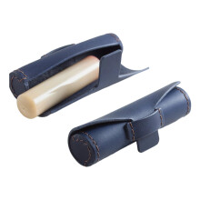 Portable Seal Stamp Storage Tube With Practical PU-Deep Blue