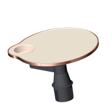 Rotating Auto Dashboard Tray With Foldable Design Perfect-White