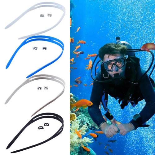 2Pcs Silicone Swimming Goggle Strap Adjustable Swim-Blue 2