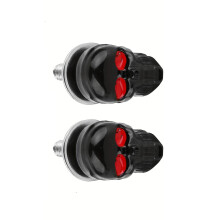Skull License Plate Frame Screws Fastener Cap Bolt For-Black 2