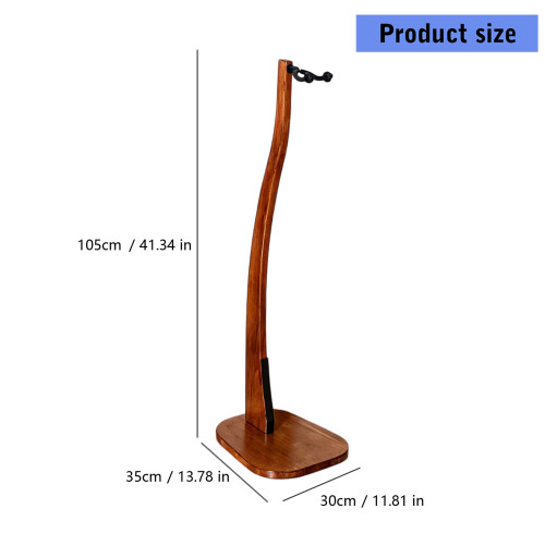 Portable Ukulele Wooden Stand Bracket Foldable Upright Guitar 2