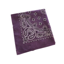 HipHop Dancing Bandana Scarf Classical Cashew Cotton-Plum