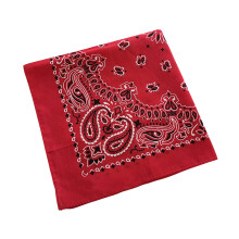 Street Wear Cotton Cashew Bandana Stylish Head Scarf-Red